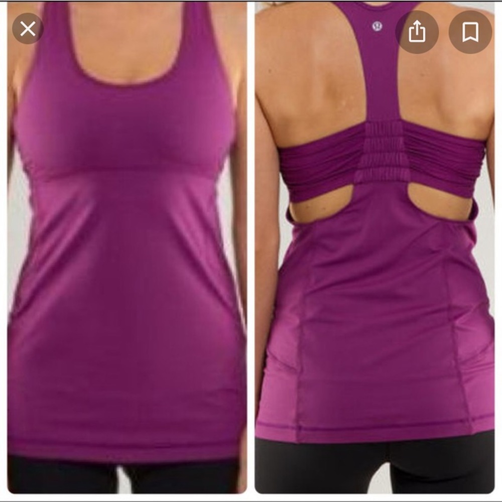 lululemon Turbo tank size 4 in purple